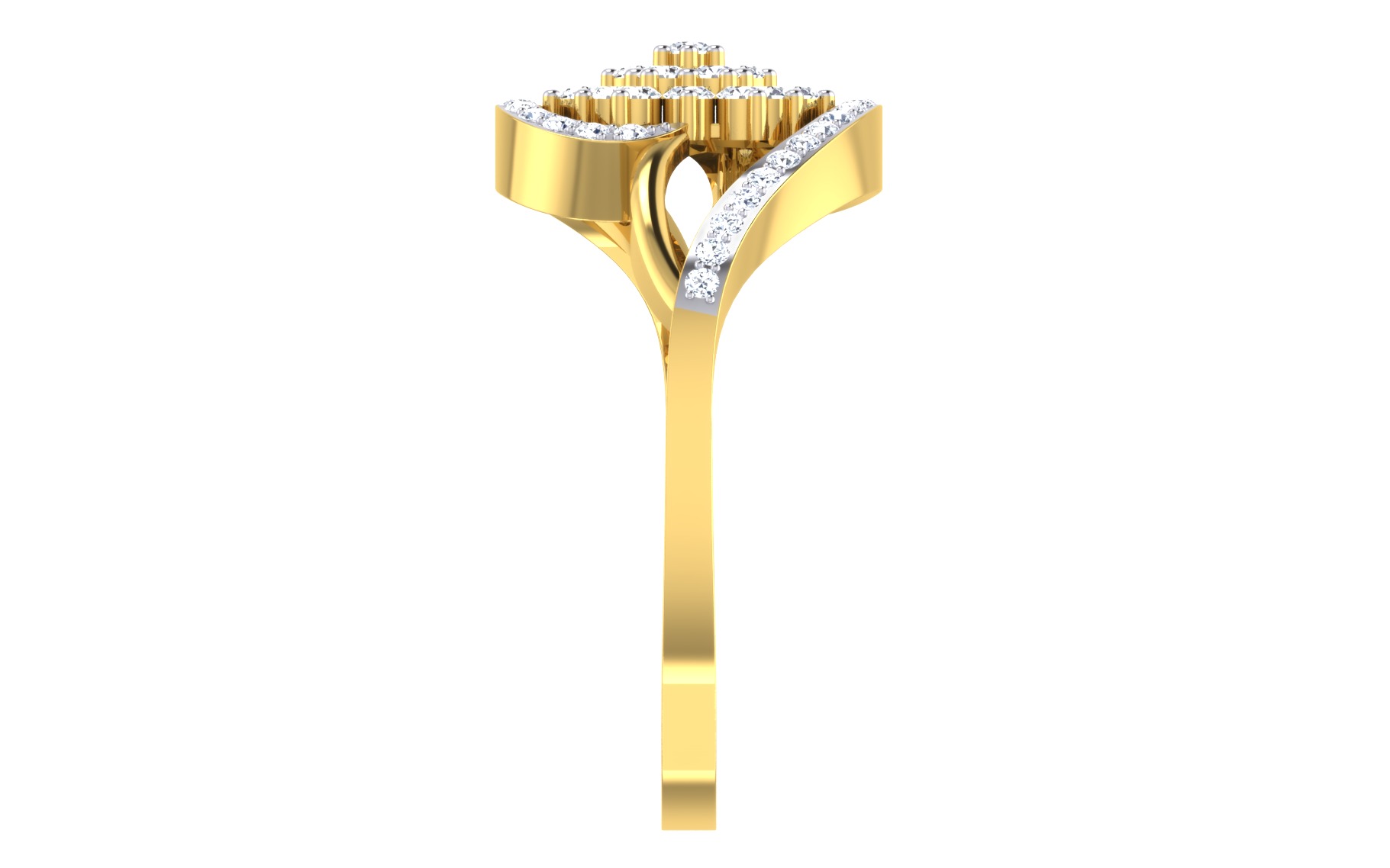 Women Ring Render 3dm STL OBJ FBX Details 3D print model_6