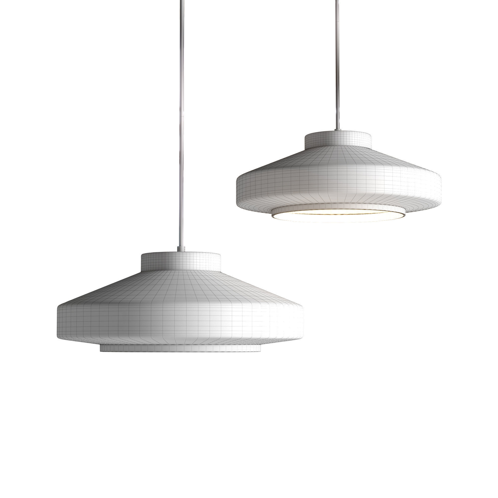Ruffo Ceramic Pendant Lamp 3D model_2
