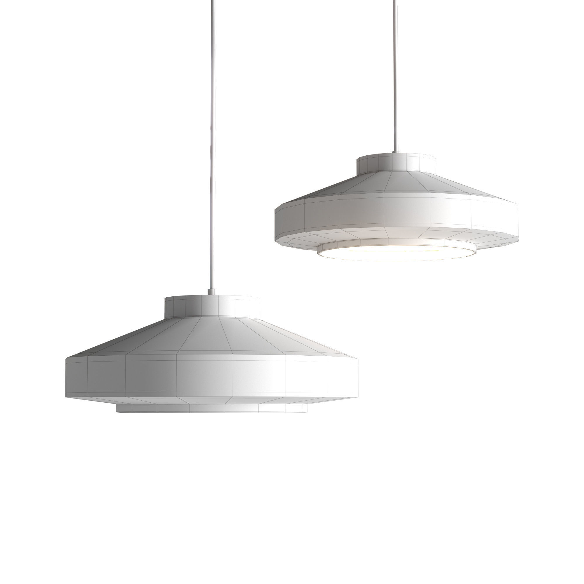 Ruffo Ceramic Pendant Lamp 3D model_3