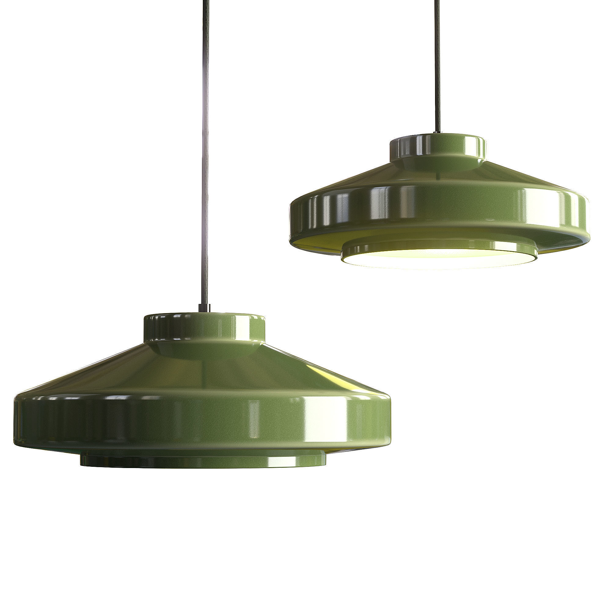 Ruffo Ceramic Pendant Lamp 3D model_1