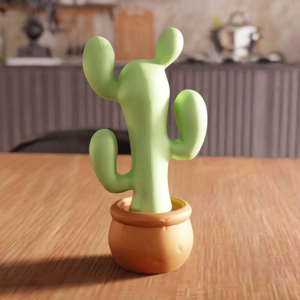 Cute Cactus Tree Decor - 245 3D print model_2