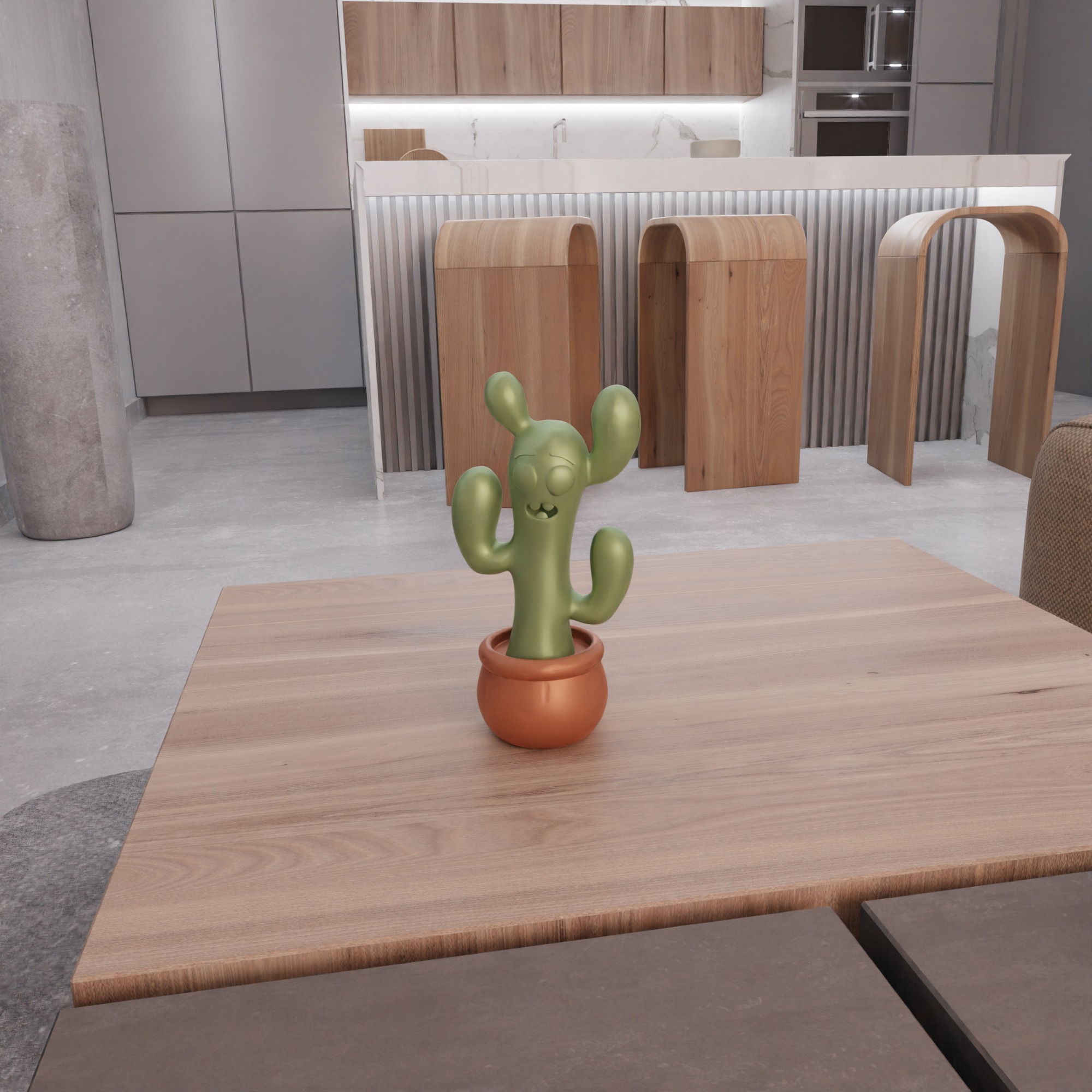 Cute Cactus Tree Decor - 245 3D print model_12