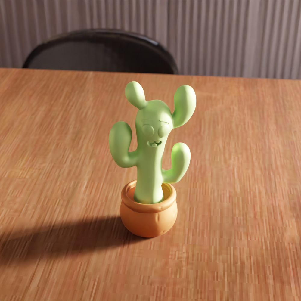 Cute Cactus Tree Decor - 245 3D print model_3