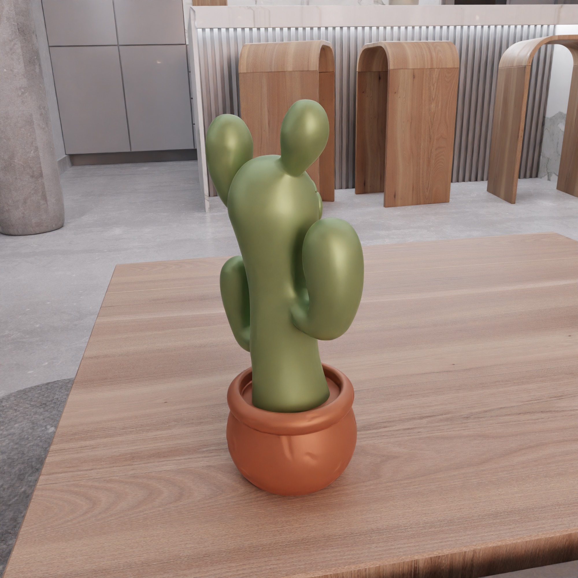 Cute Cactus Tree Decor - 245 3D print model_10