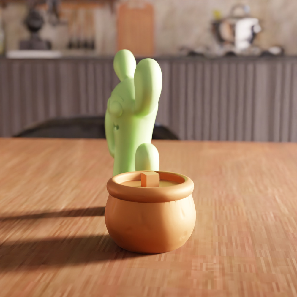 Cute Cactus Tree Decor - 245 3D print model_6