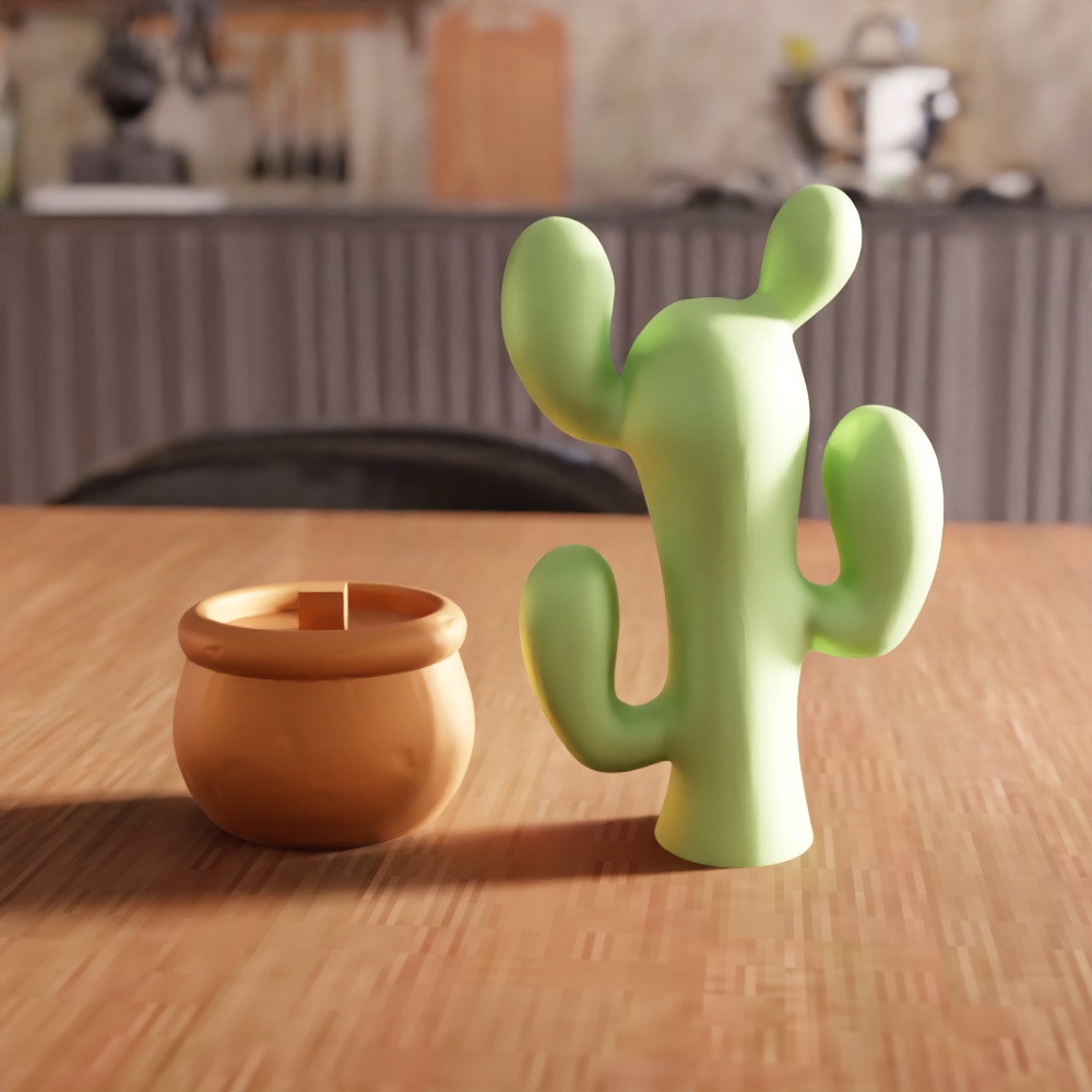 Cute Cactus Tree Decor - 245 3D print model_5