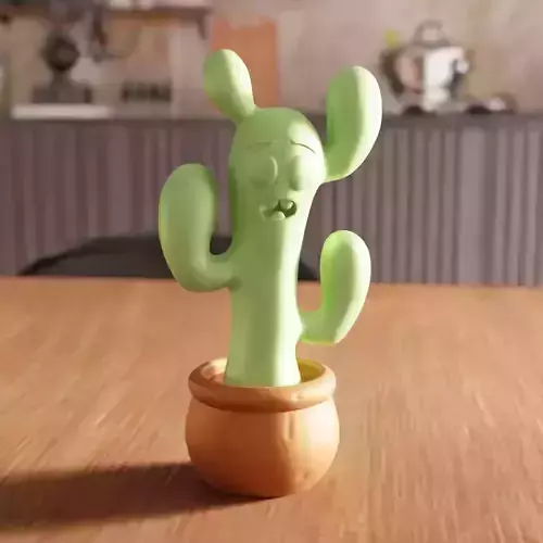 Cute Cactus Tree Decor - 245 3D print model Cute Cactus Tree Decor - 245 3D print model