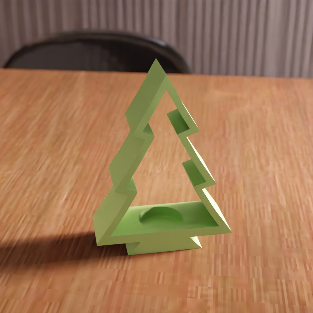 Christmas Tree Tea Light Holder - 244 3D print model_2