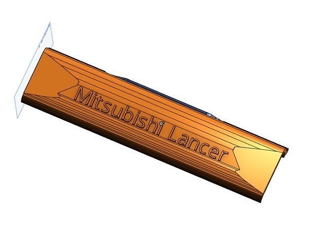 Mitzubishi lancer Dachschienenabdeckung 3D print model
