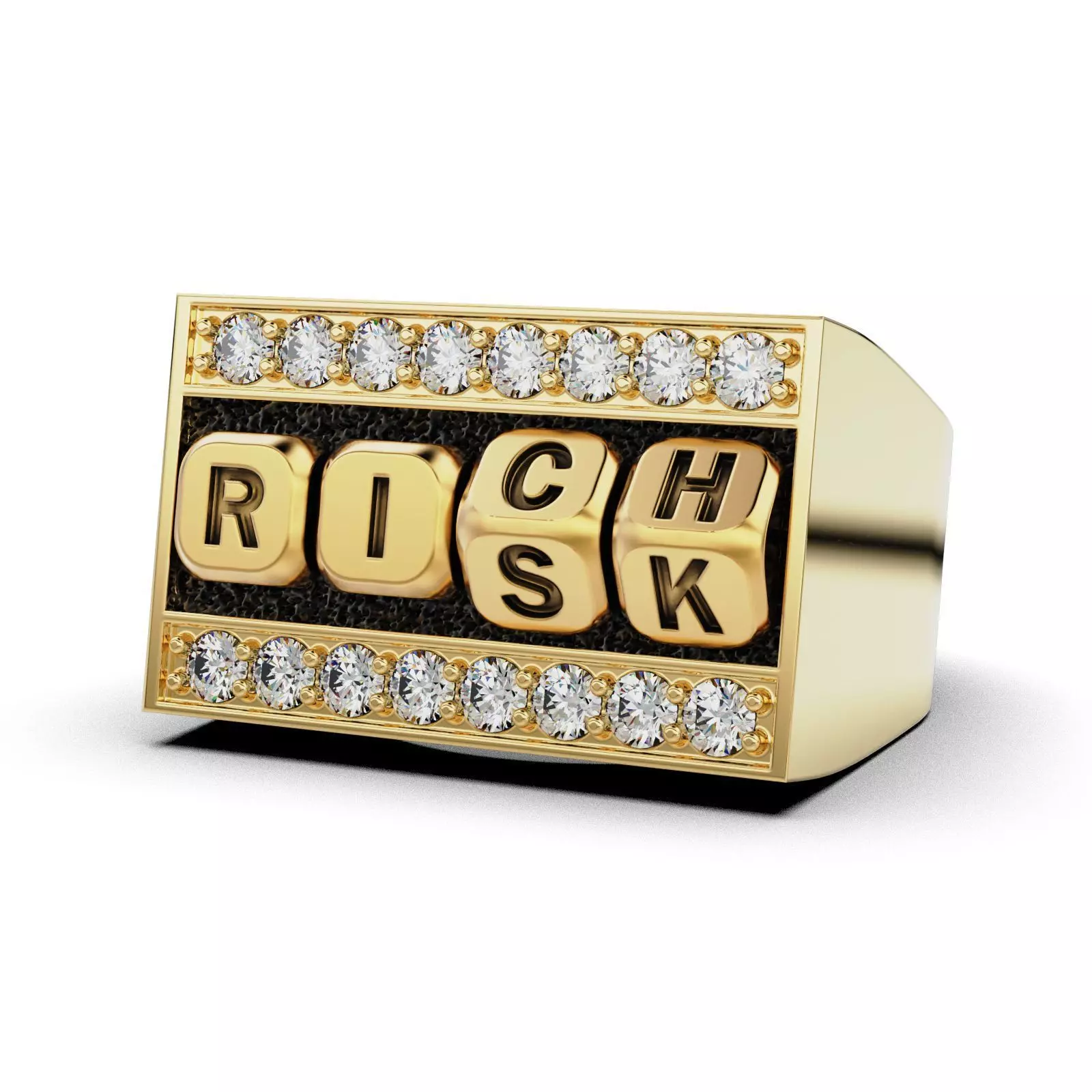 Rich risk ring 3D print model