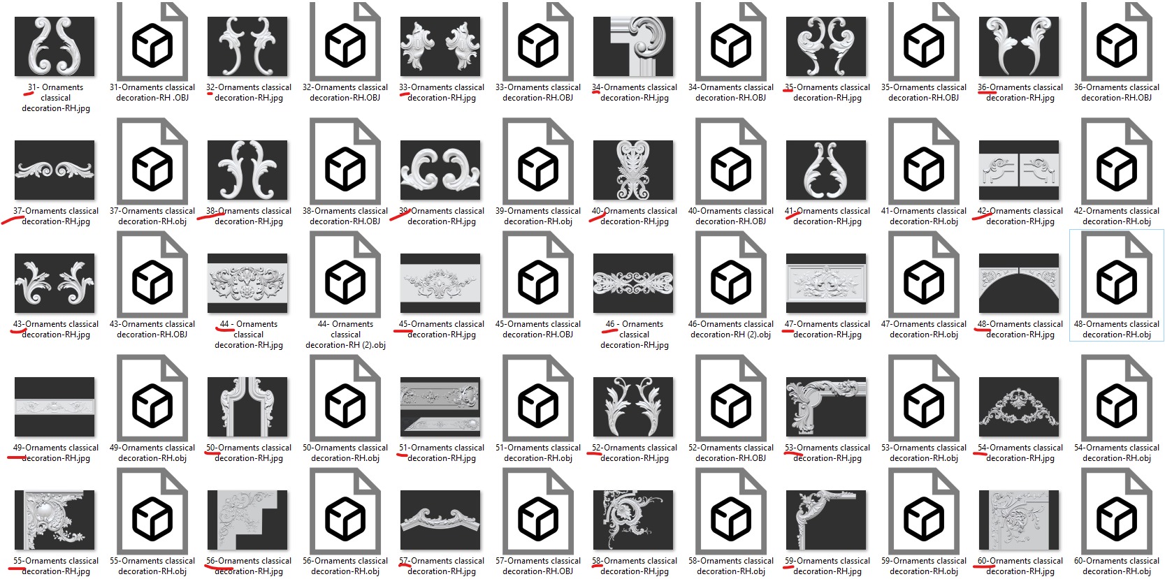 Ornaments classical decoration - free 3D print model_29