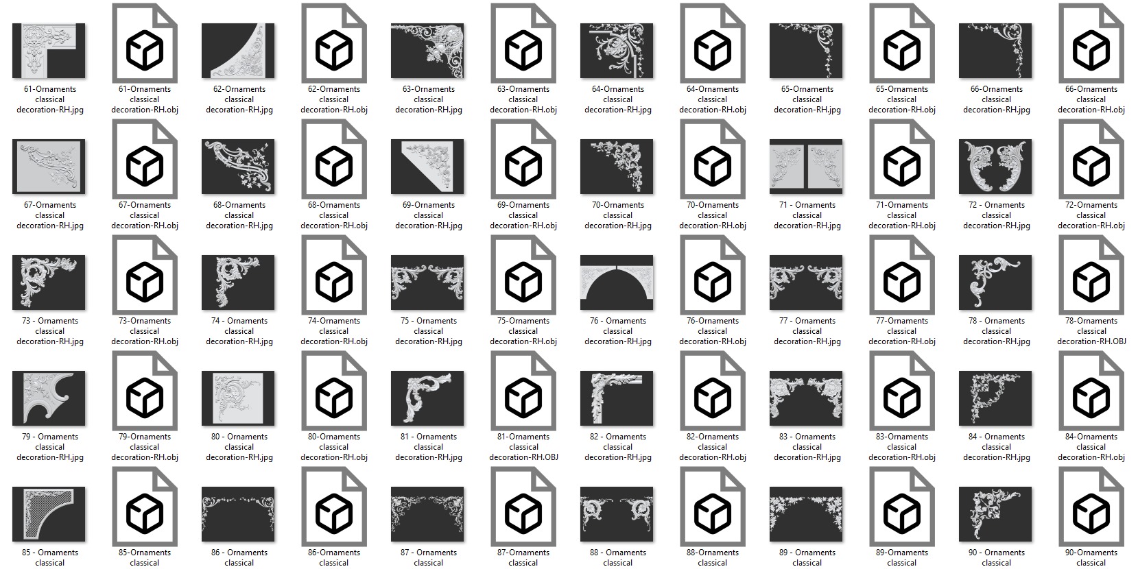 Ornaments classical decoration - free 3D print model_30