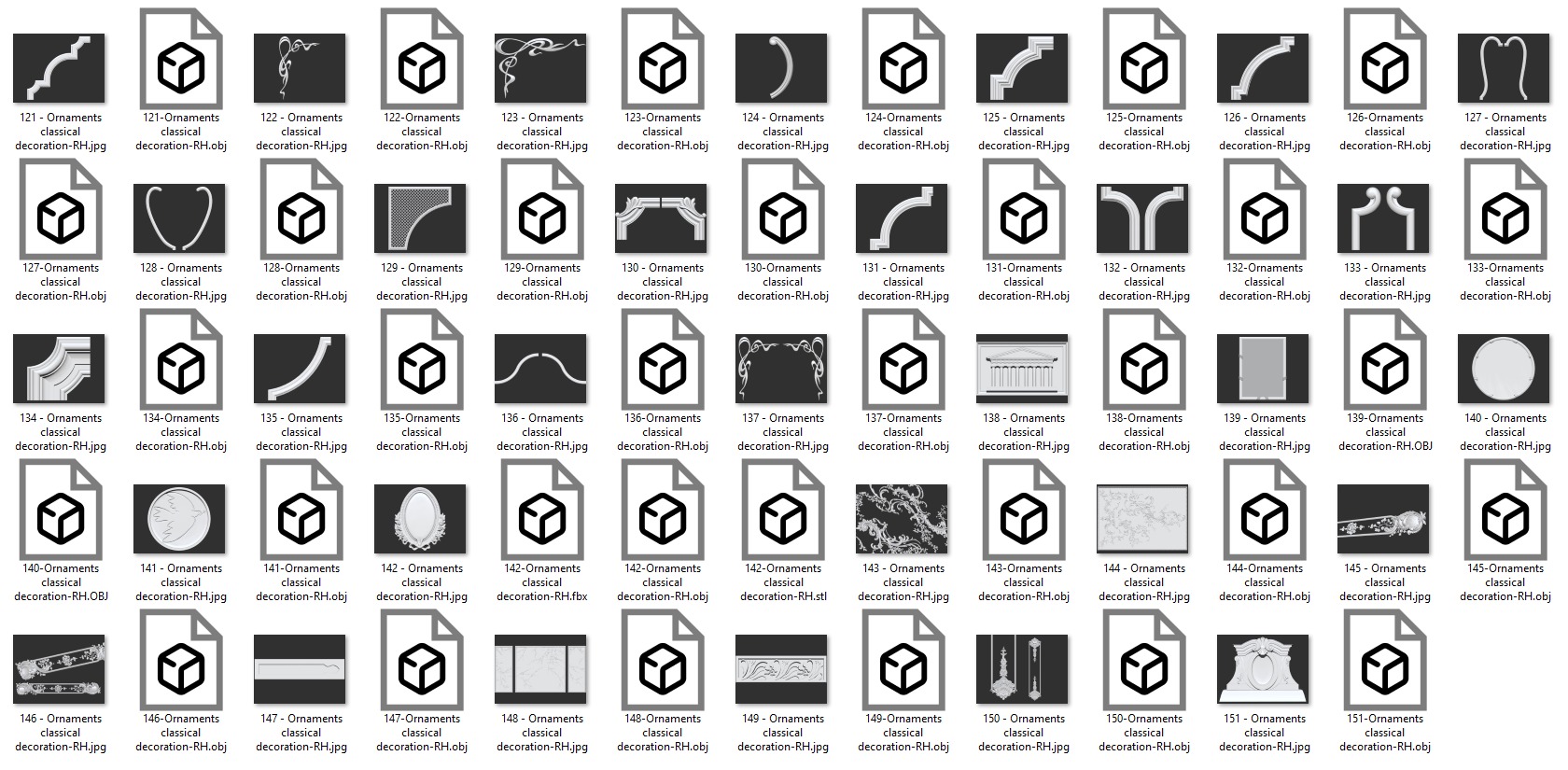 Ornaments classical decoration - free 3D print model_28