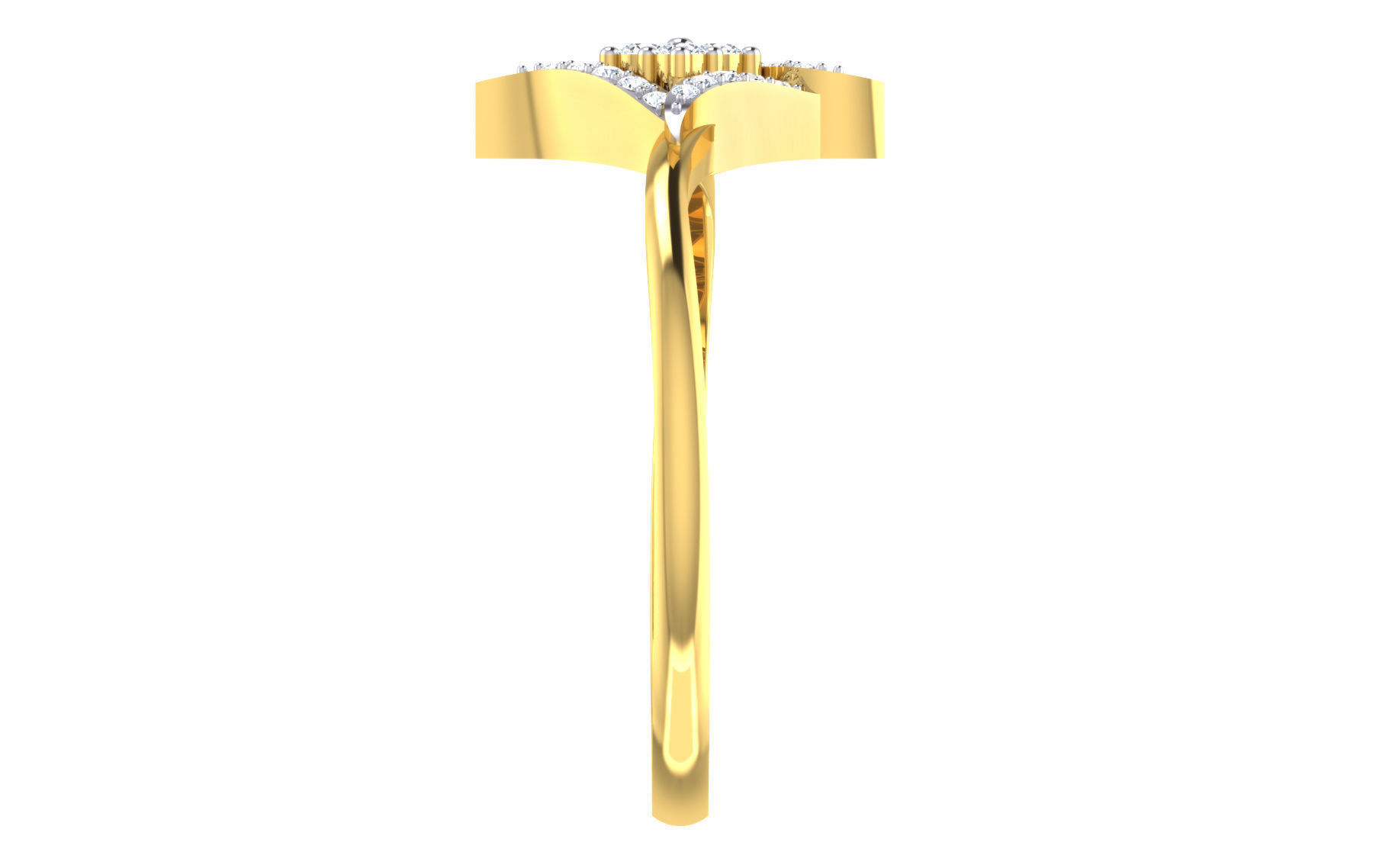 Women Ring Render 3dm STL OBJ FBX Details 3D print model_5