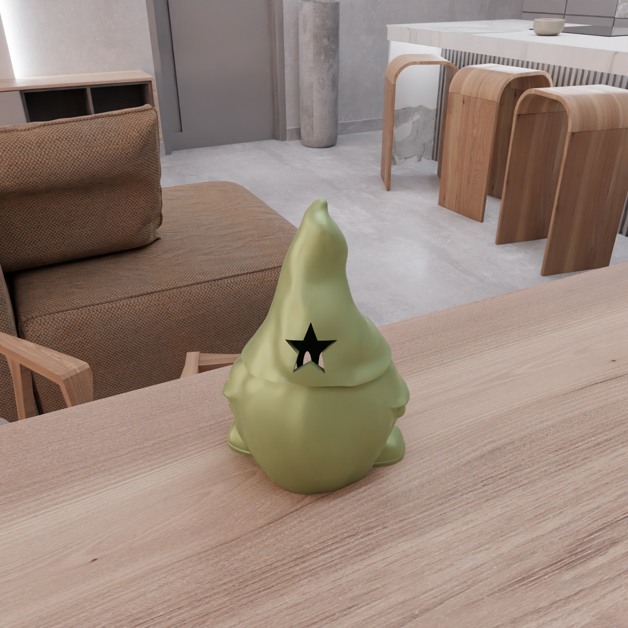 Christmas Gnome Tea Light - 242 3D print model_11