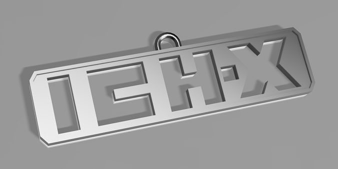 ICH-X keychains Free 3D print model