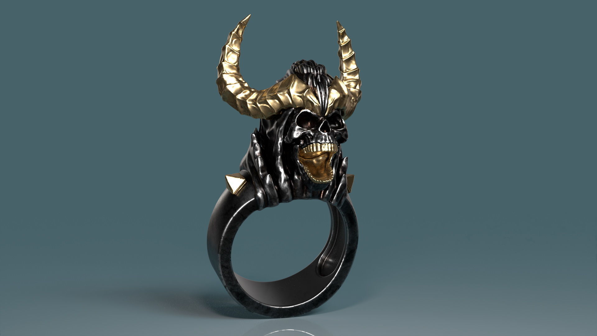 Night Reaper Ring 3D print model_11