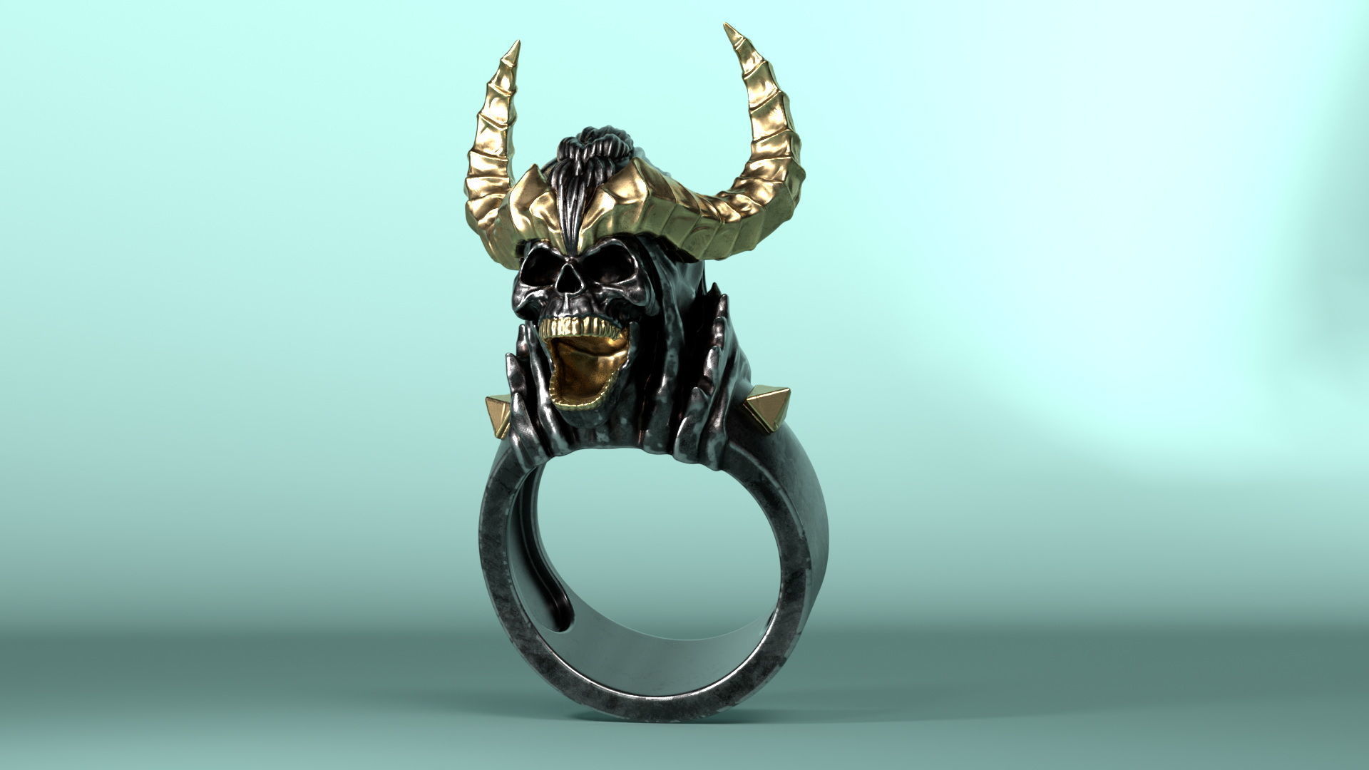 Night Reaper Ring 3D print model_8
