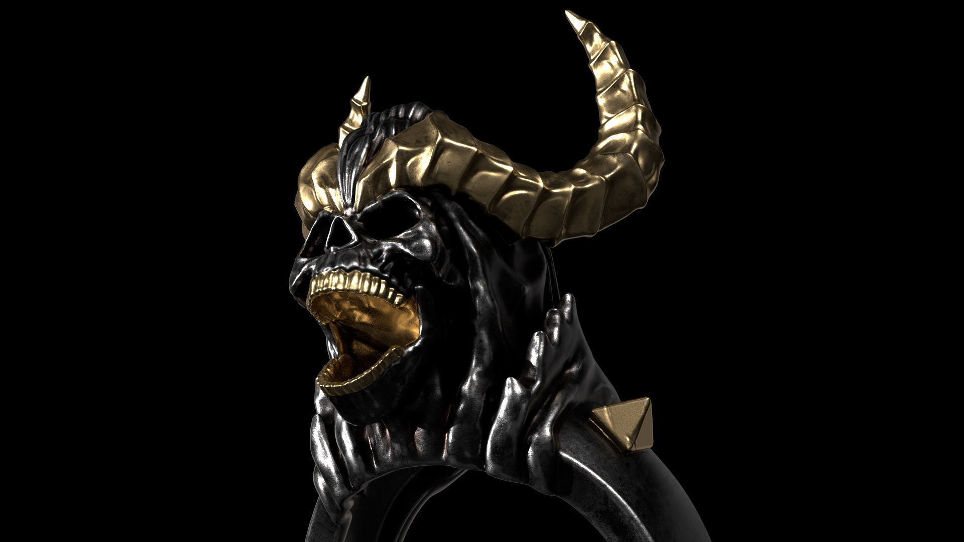 Night Reaper Ring 3D print model_10