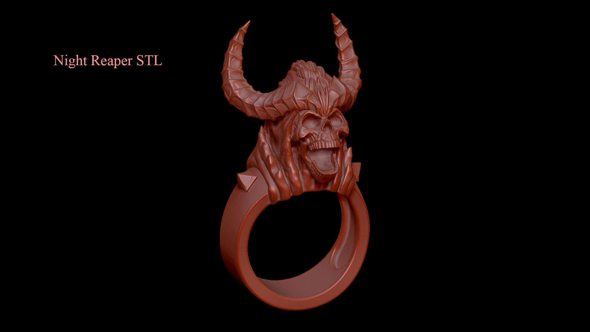 Night Reaper Ring 3D print model_13