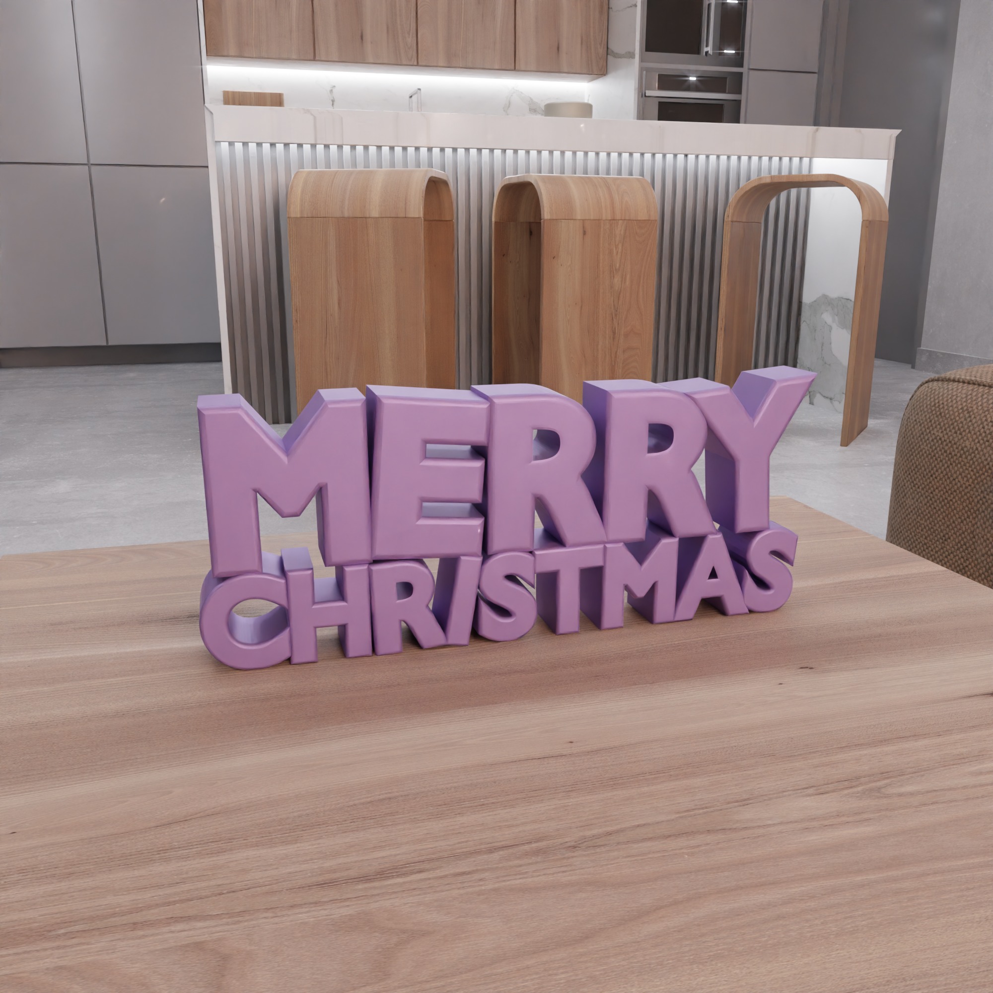 Merry Christmas Text - 239 3D print model_8