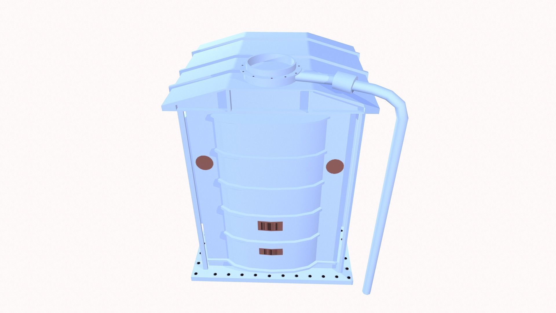 Reactor Low-poly 3D model_7
