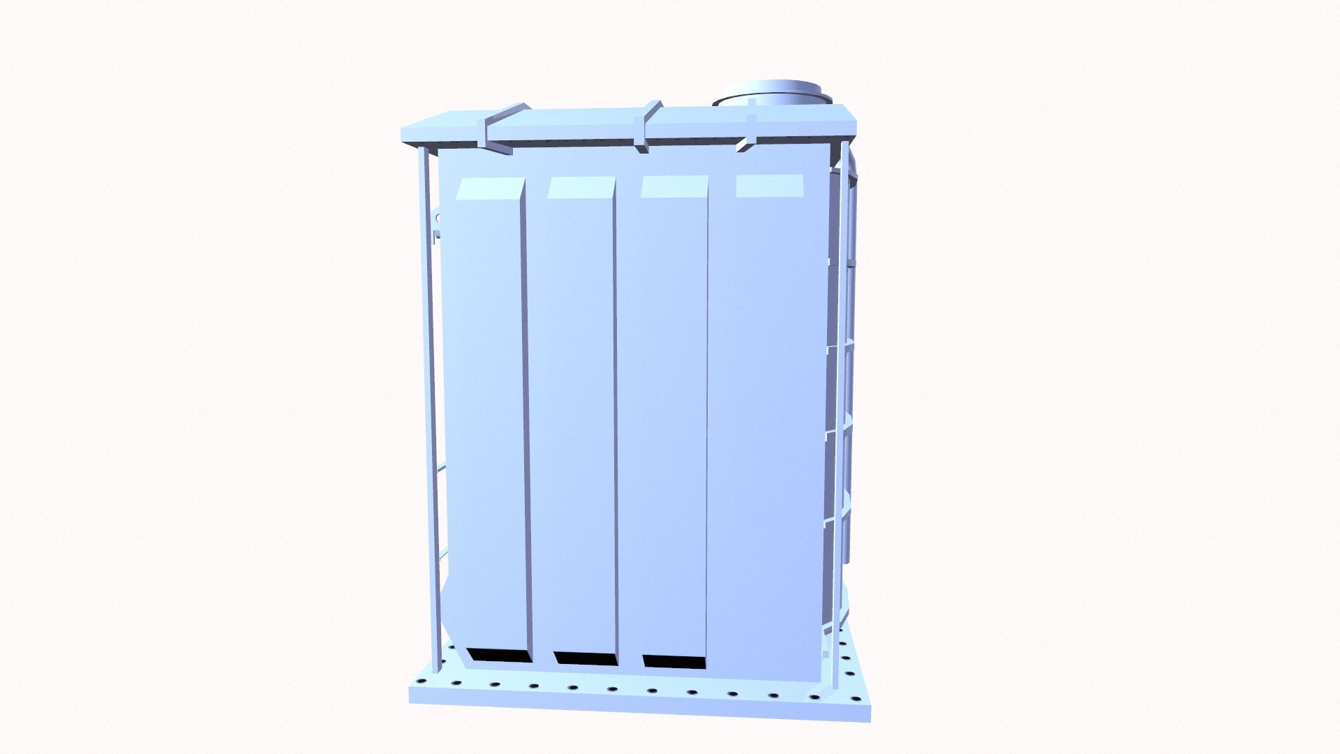 Reactor Low-poly 3D model_5