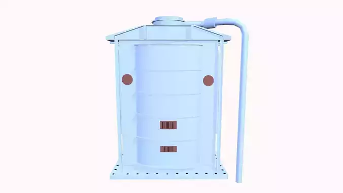 Reactor Low-poly 3D model