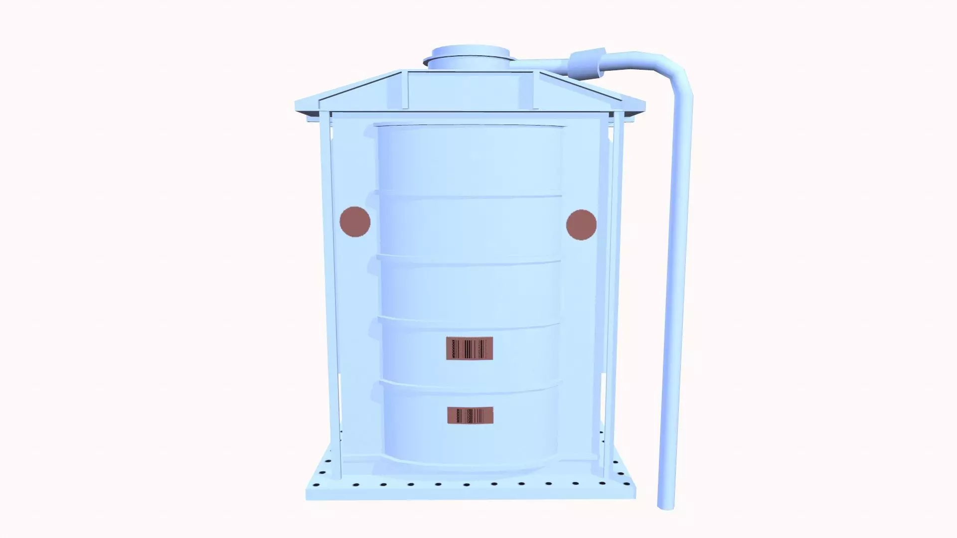 Reactor Low-poly 3D model_0