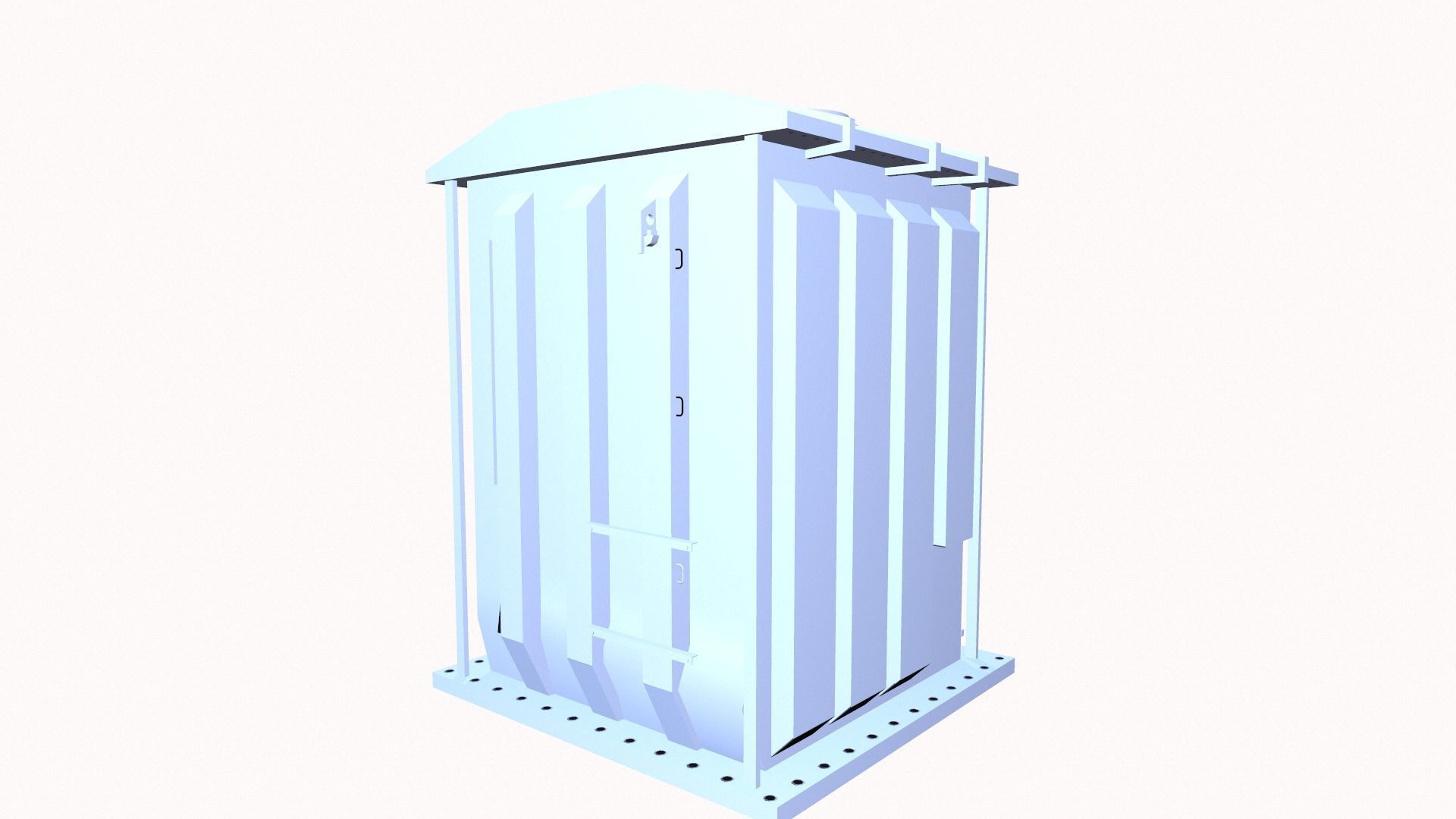 Reactor Low-poly 3D model_4