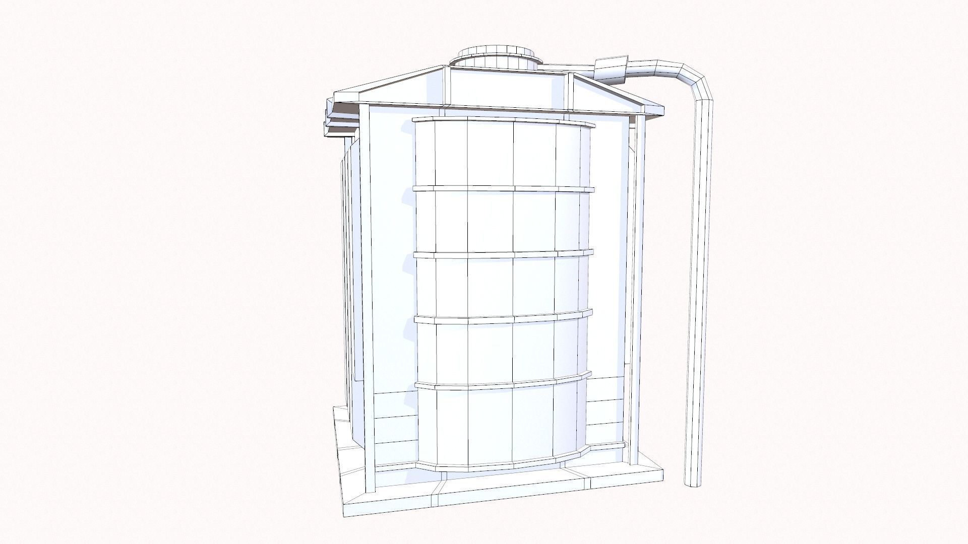 Reactor Low-poly 3D model_10