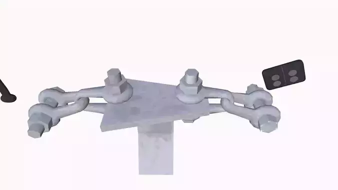 Wire Connection Low-poly 3D model