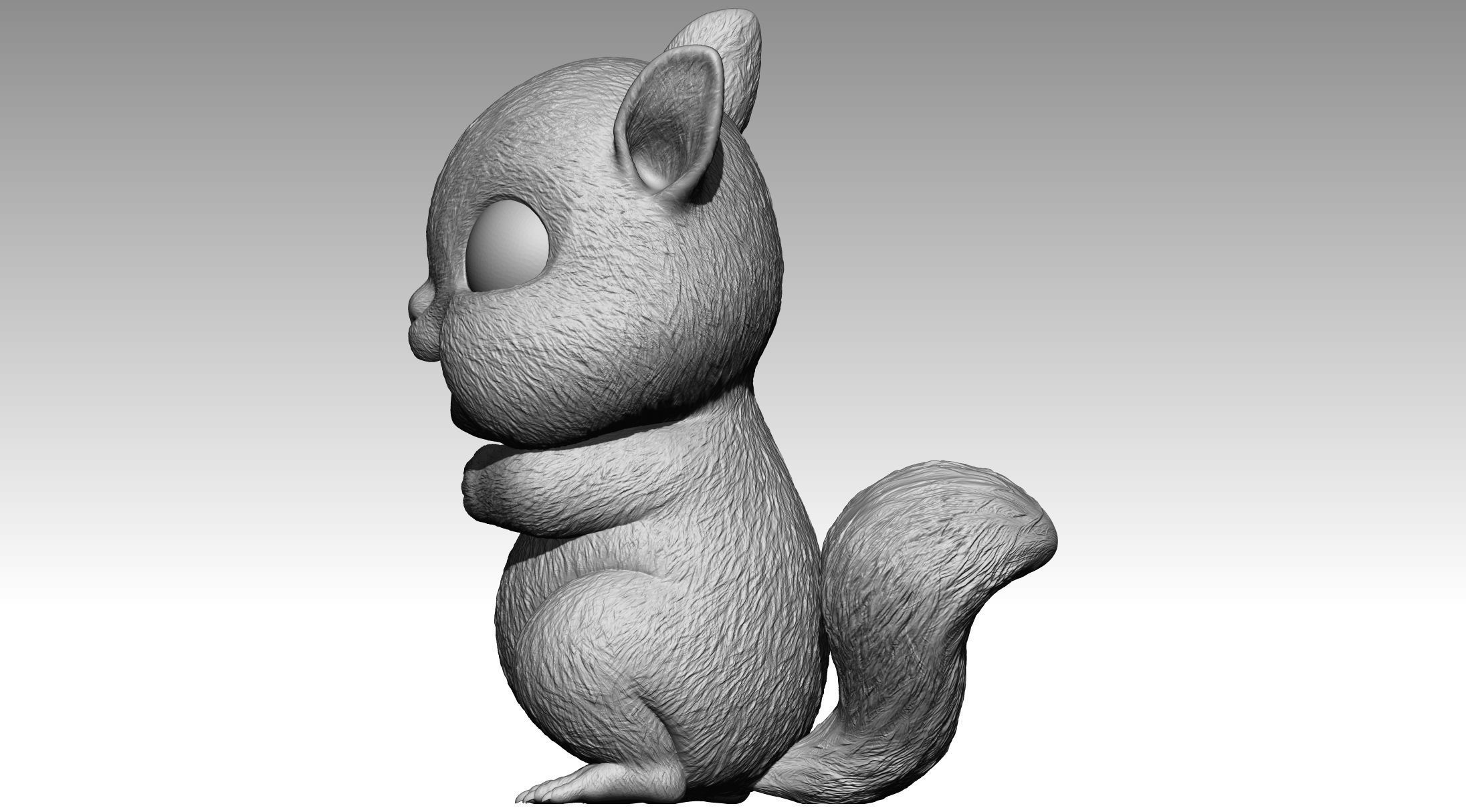 Cute squirrel 4 3D print model_1