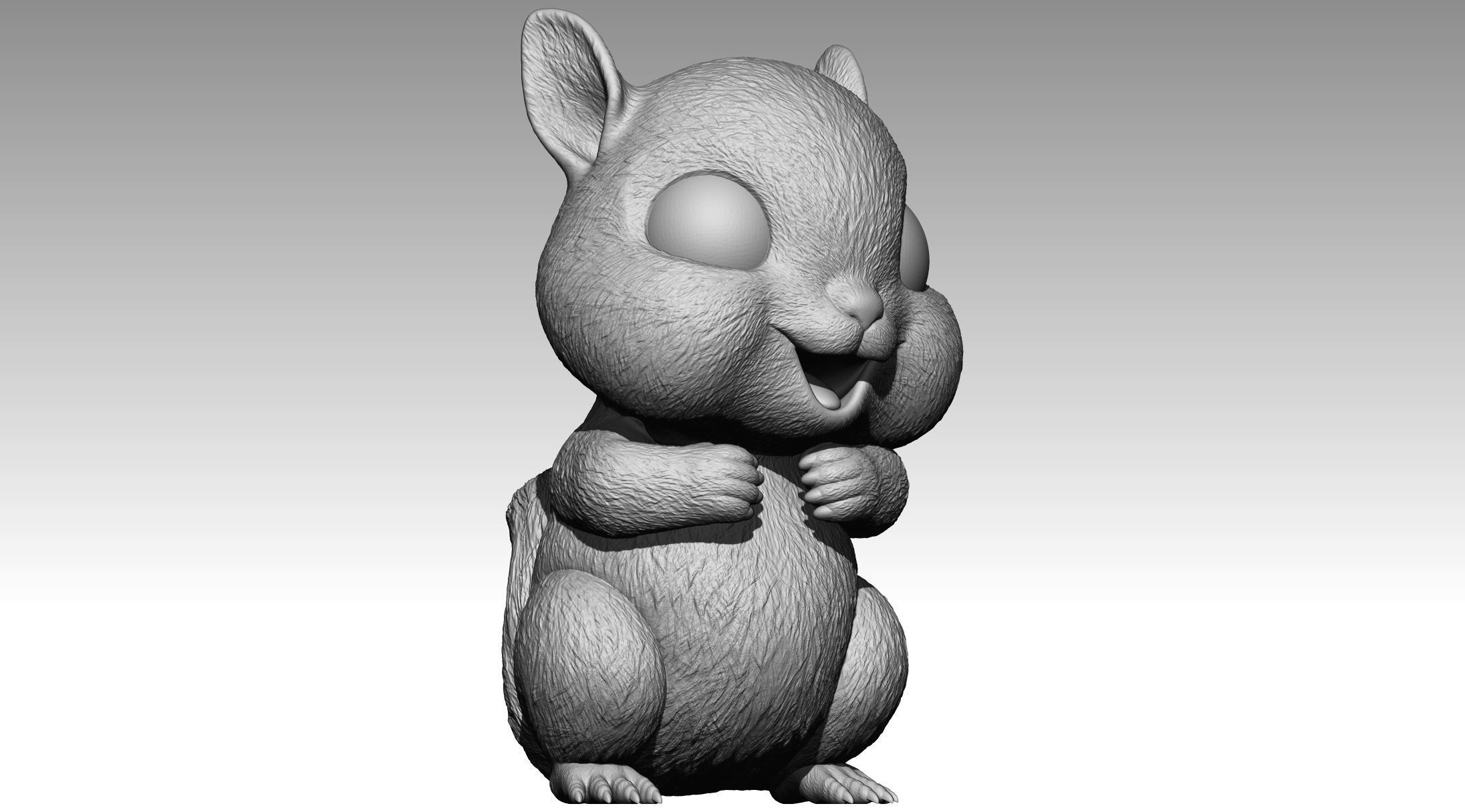 Cute squirrel 4 3D print model_4