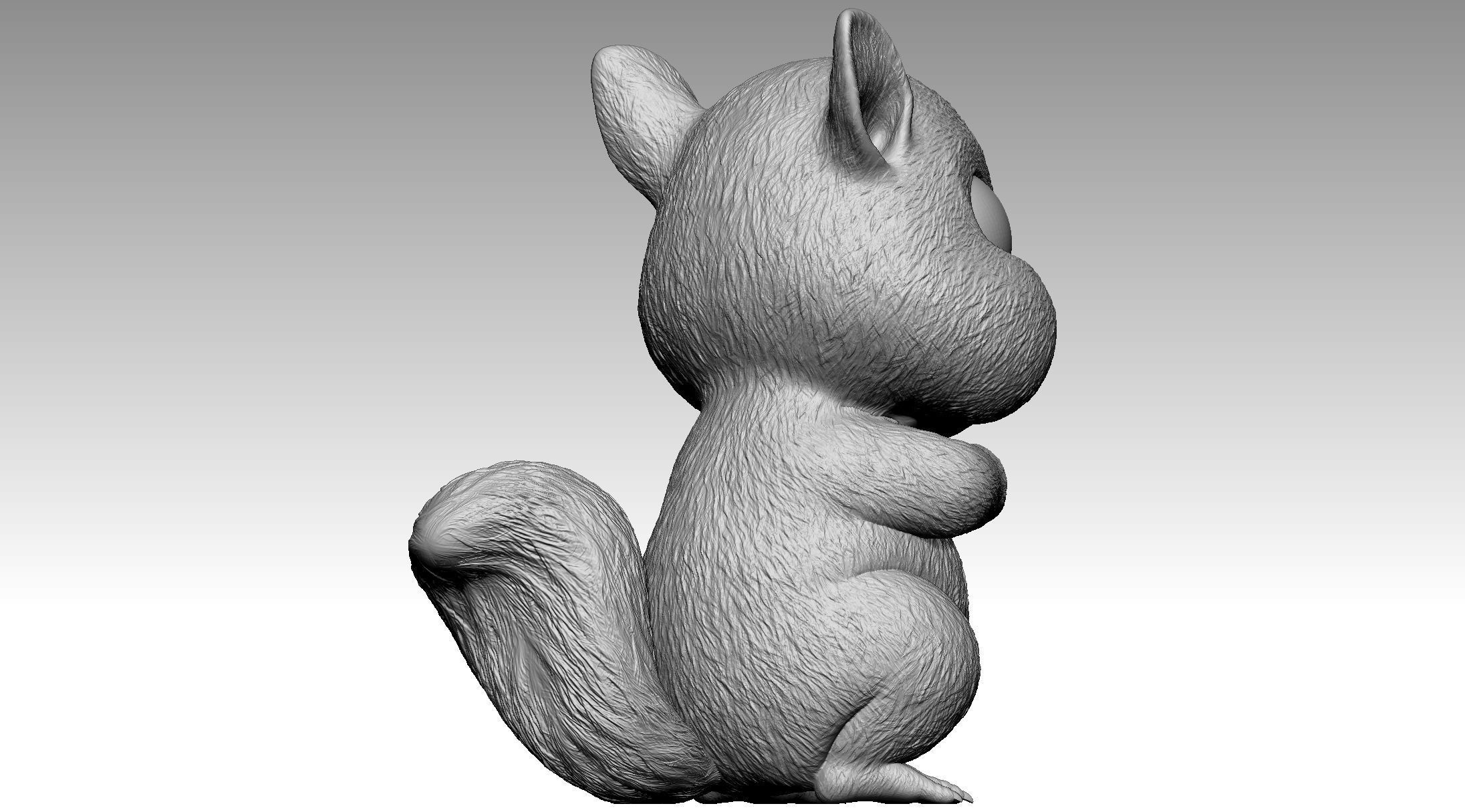 Cute squirrel 4 3D print model_7