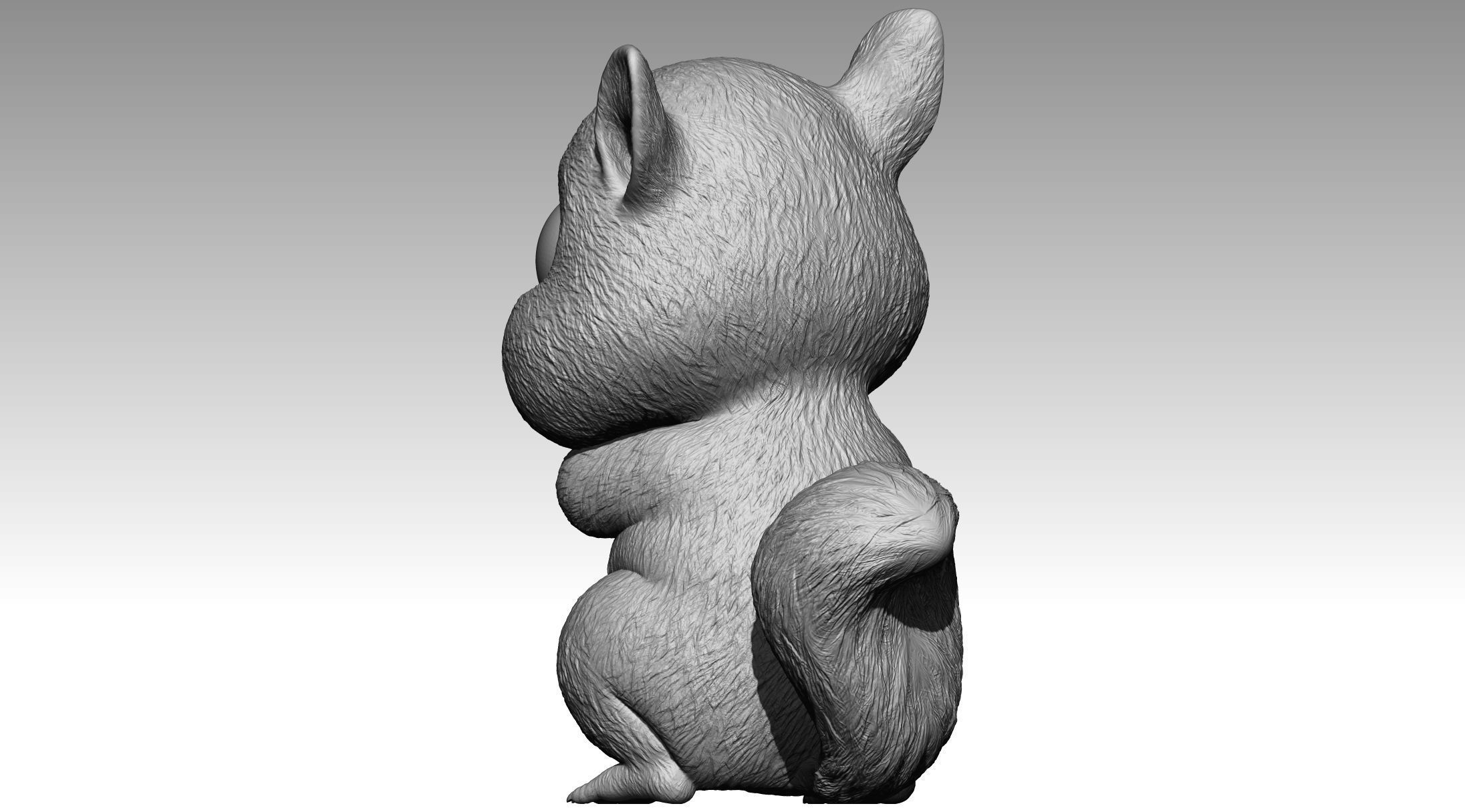 Cute squirrel 4 3D print model_6