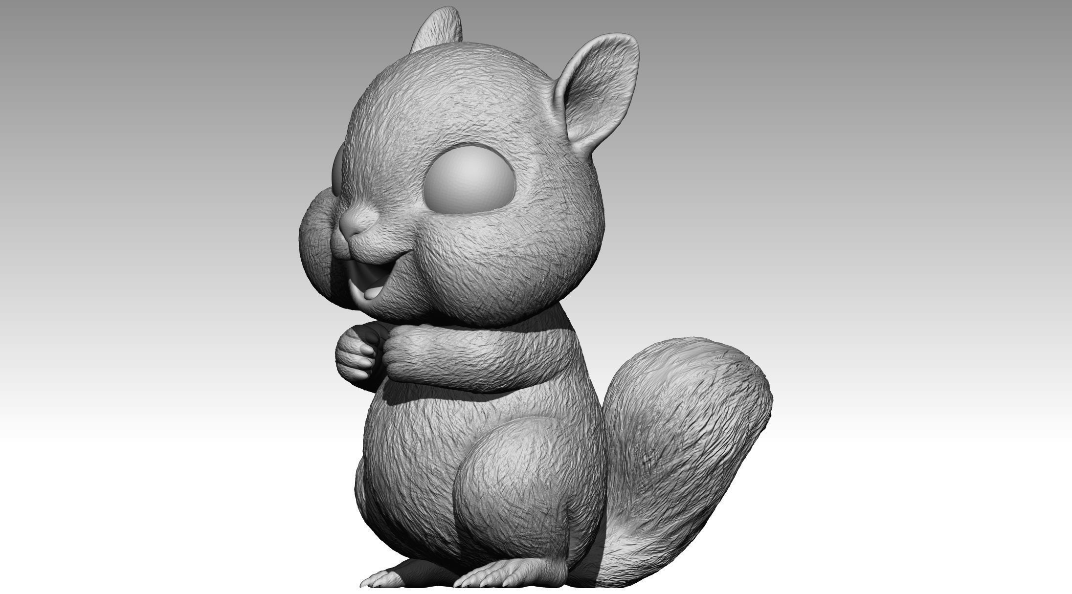 Cute squirrel 4 3D print model_5
