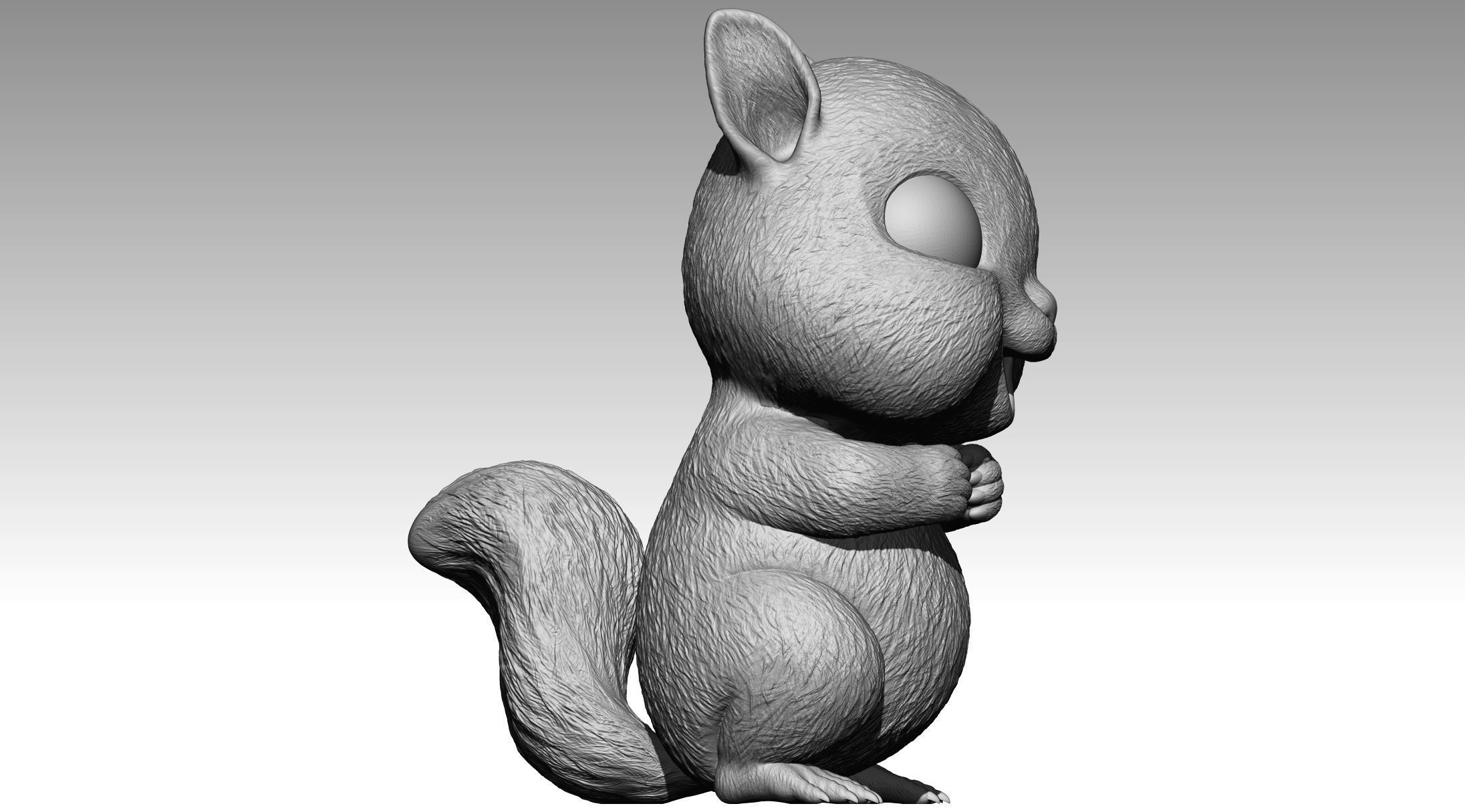 Cute squirrel 4 3D print model_3