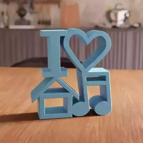 I Heart House Music - 236 3D print model