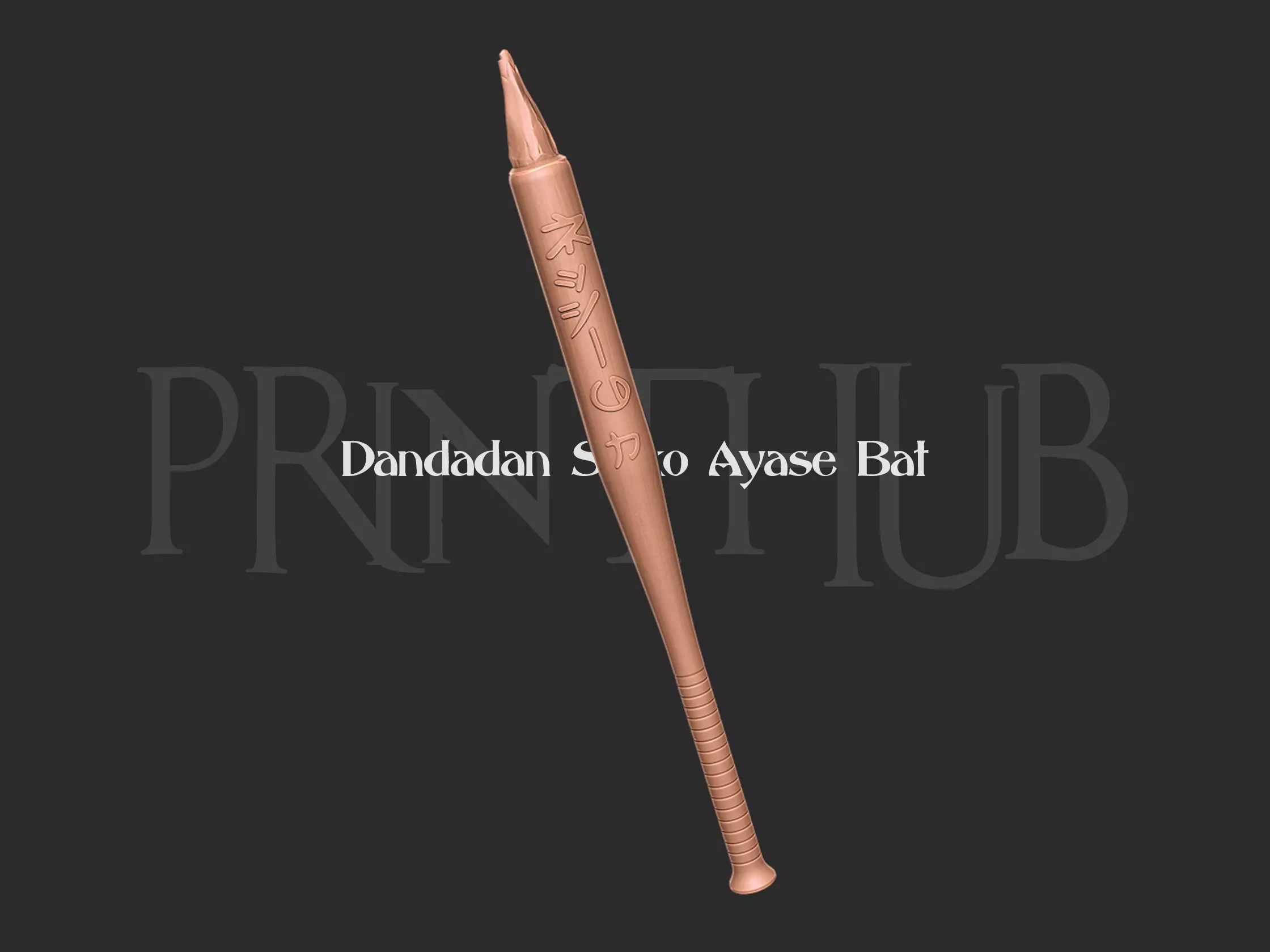 Dandadan Seiko Ayase Bat for cosplay V 2 3D print model_0
