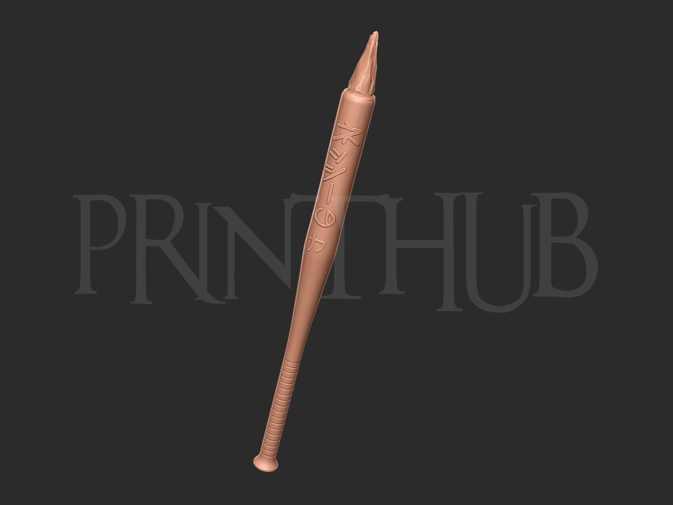 Dandadan Seiko Ayase Bat for cosplay V 2 3D print model_2