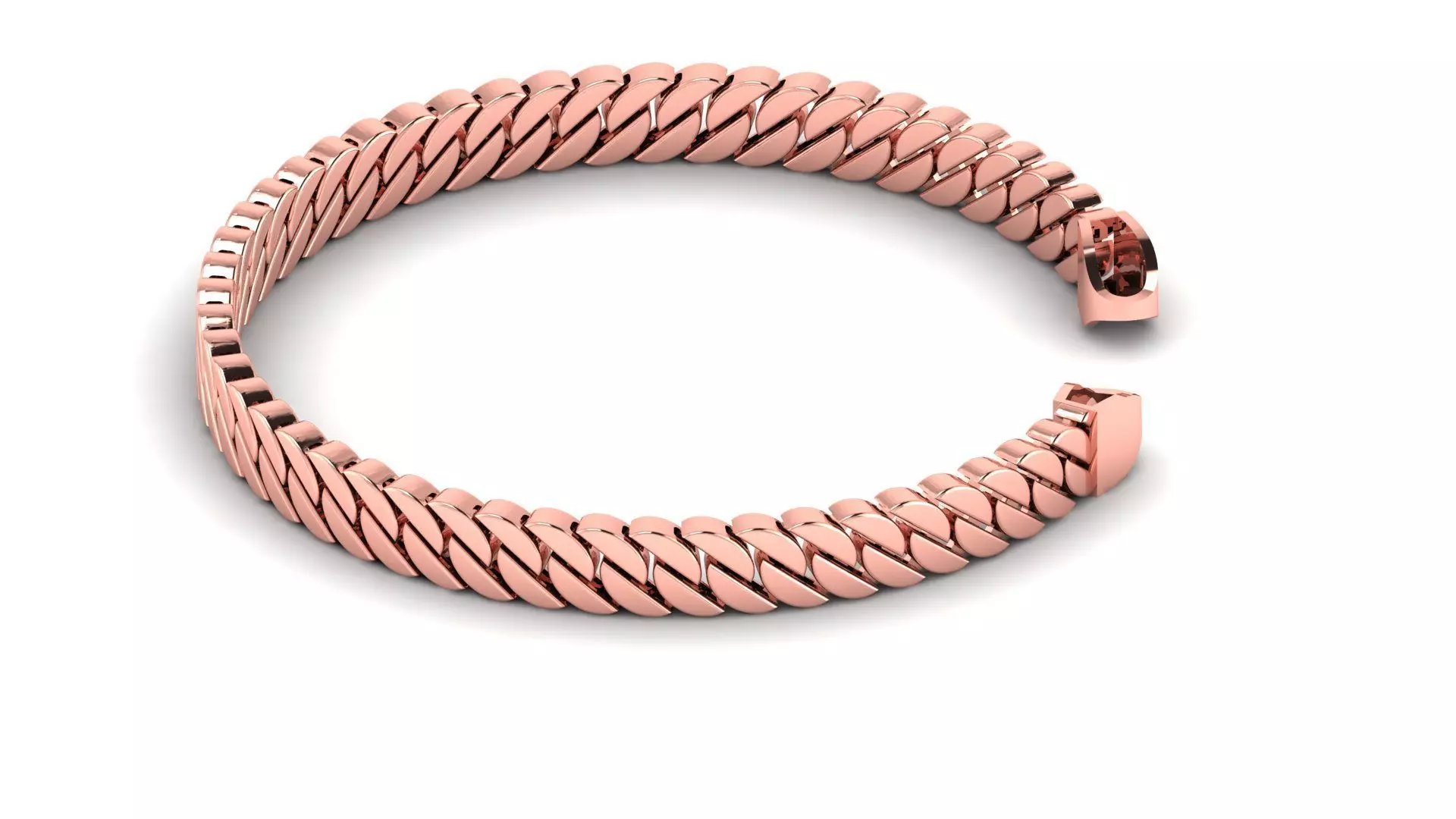 7MM SPIRAL 3D New CUBAN BRACELET OR CHAIN OR NECKLACE  3D print model_0