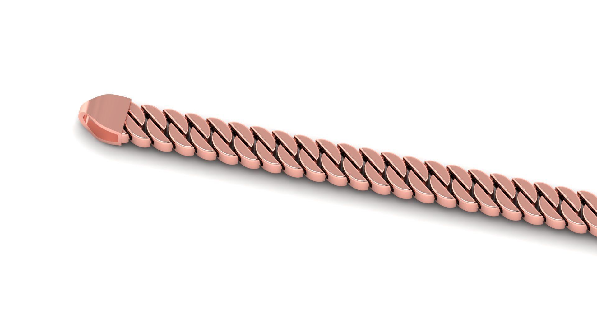 7MM SPIRAL 3D New CUBAN BRACELET OR CHAIN OR NECKLACE  3D print model_6