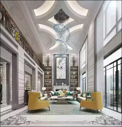 Luxury living room interior