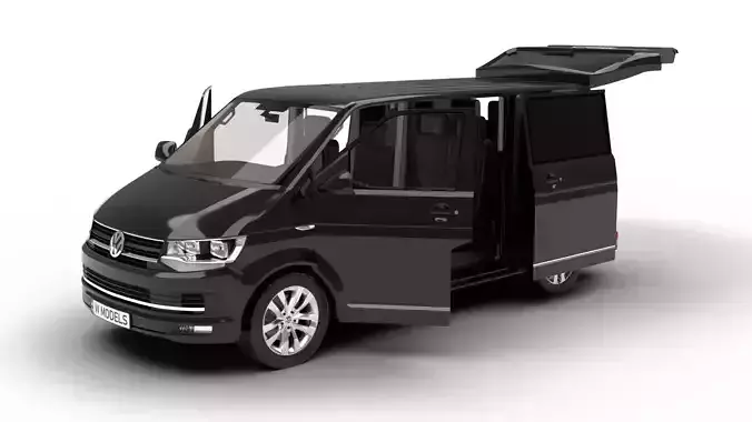 Volkswagen T6 Transporter 2019 HQ 3d model 