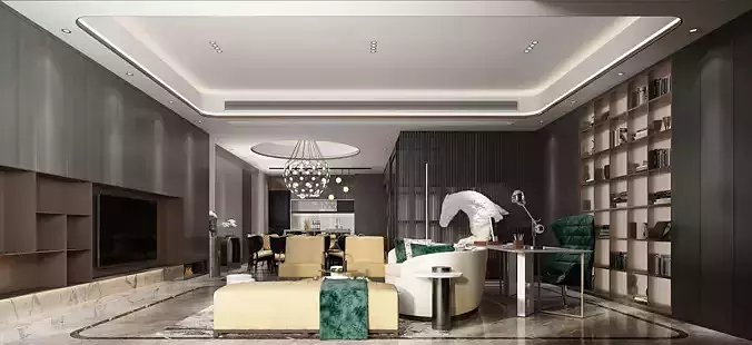 Luxury living room interior