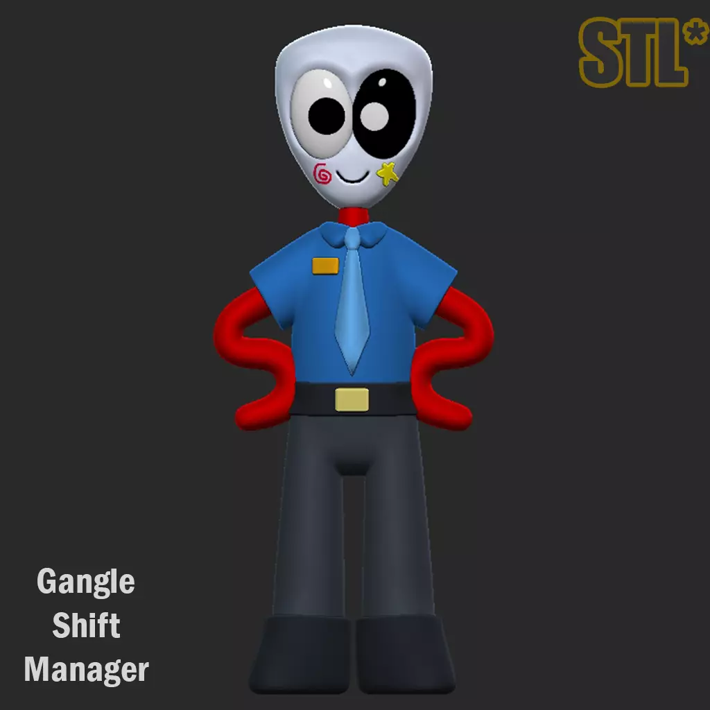 Gangle Shift Manager STL 3D Character 3D print model