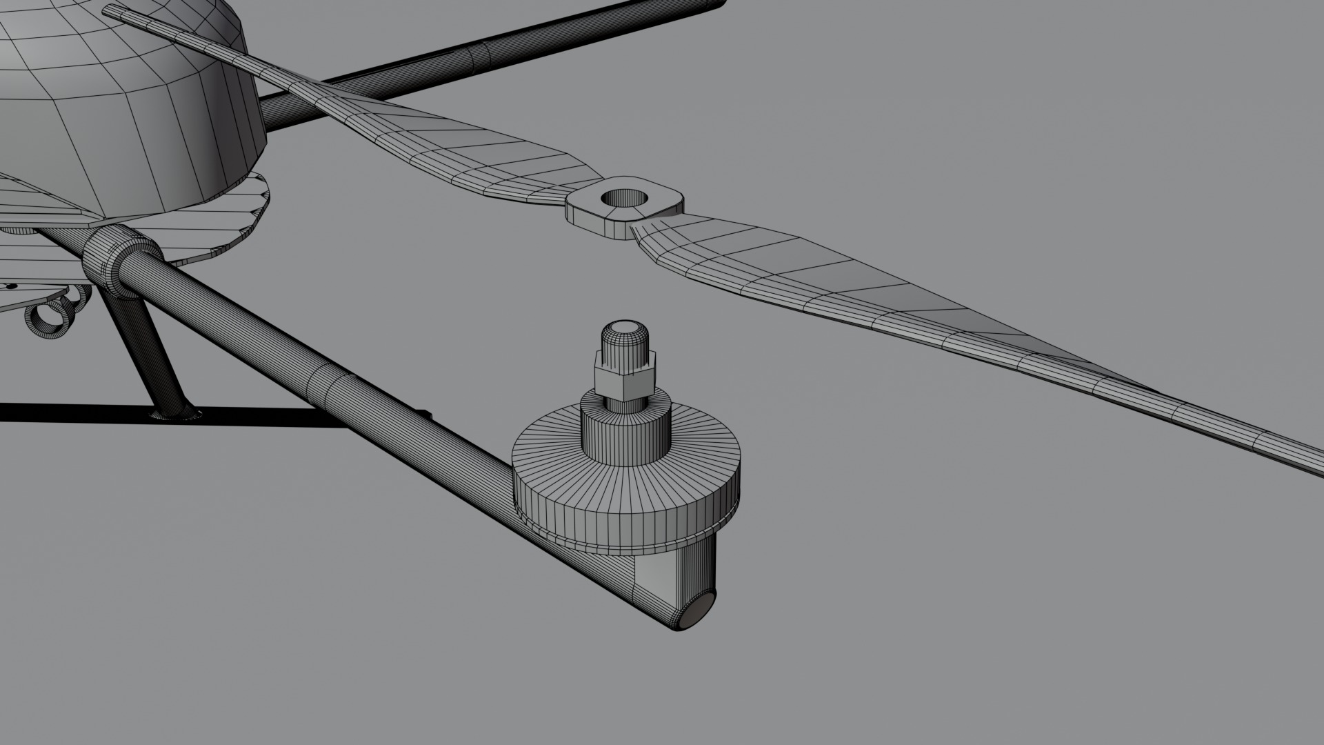 3d animation of a geolocation copter Low-poly 3D model_7