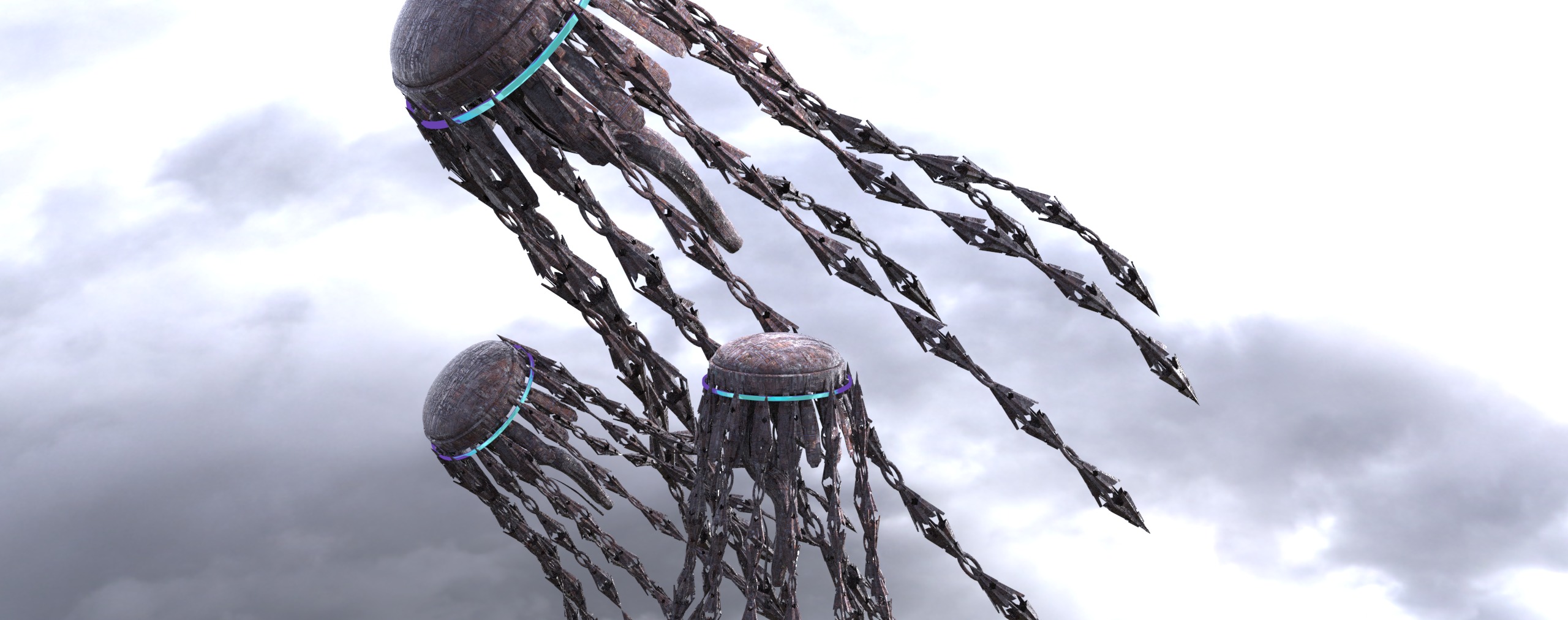 Nautical Squid ship 8  Low-poly 3D model_1