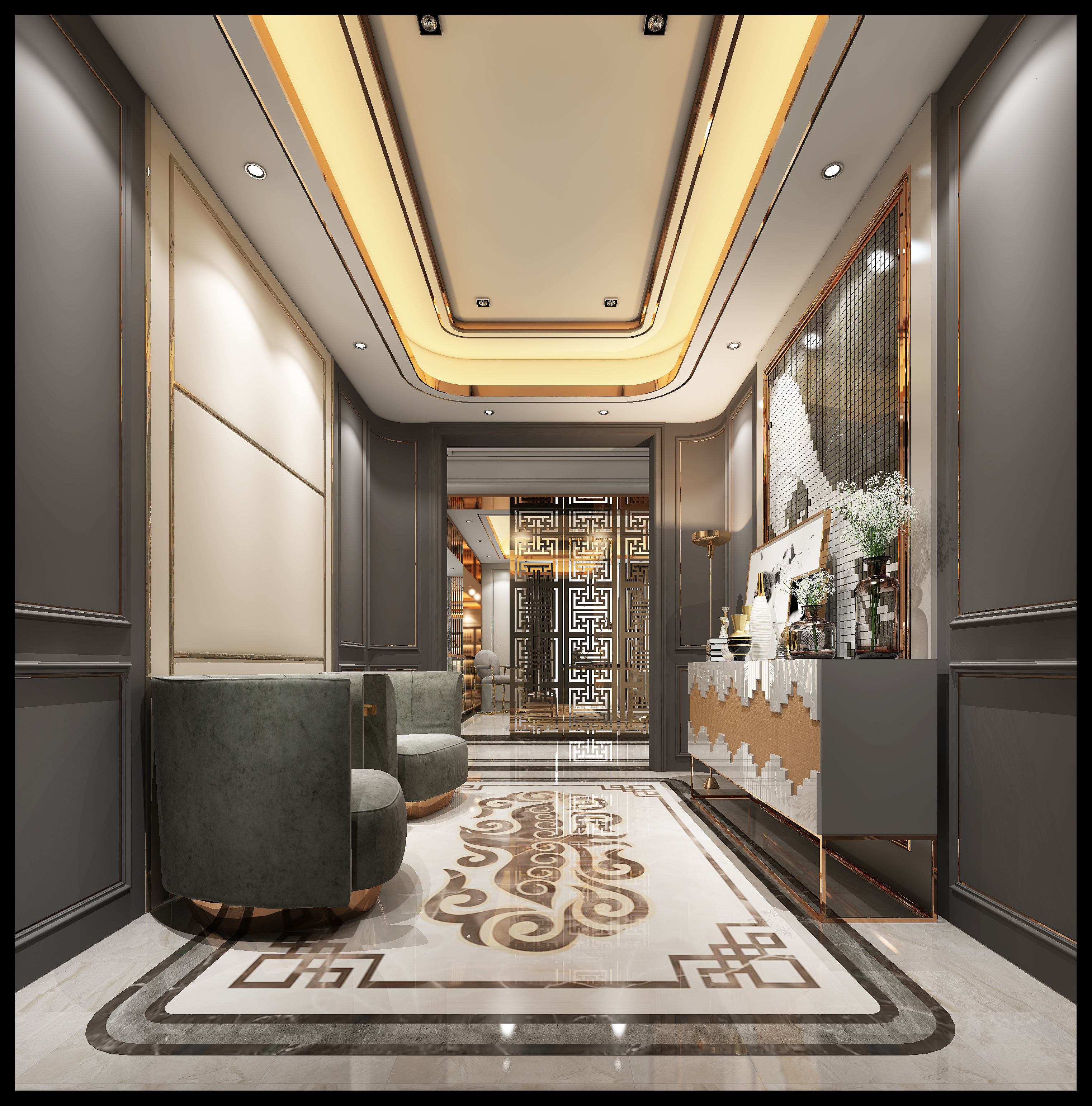 Luxury interior 3D model_4